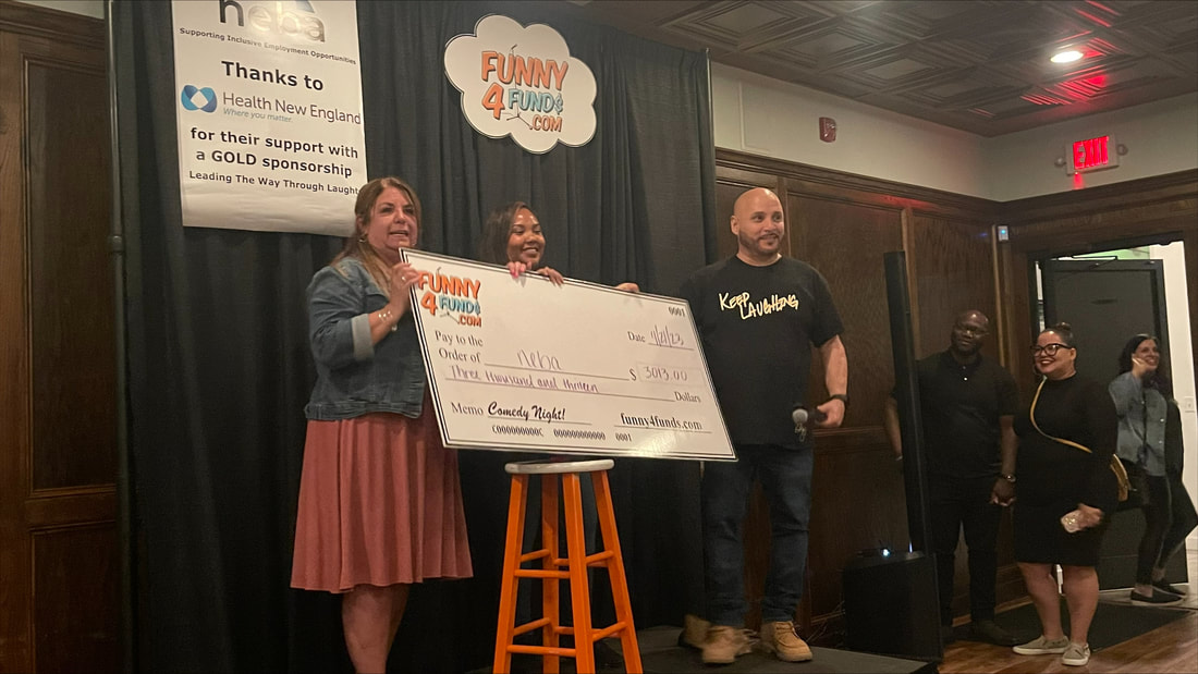 Check Presentation from Comedy Fundraiser